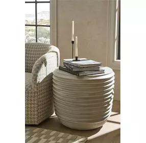 Abode Linen Outdoor Round Side Table