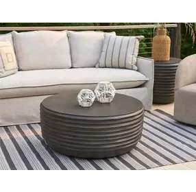 Dwell Charcoal Outdoor Round Cocktail Table