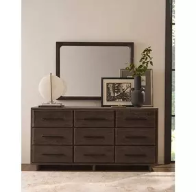Modern Sable 9 Drawer Dresser