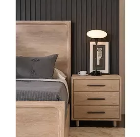 Evermont Desert 3 Drawer Nightstand with USB Charging