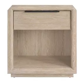 Evermont Desert 1 Drawer Open Nightstand with USB Charging and LED