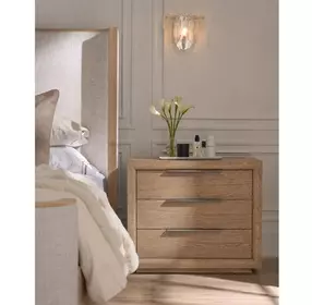 Evermont Desert 3 Drawer Plinth Nightstand with USB Charging