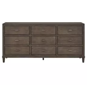 Montclair Embossed Cocoa 9 Drawer Dresser