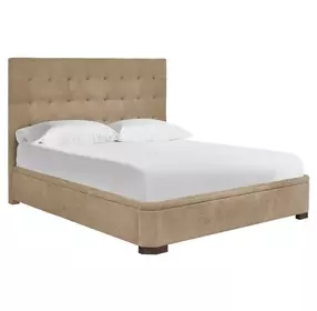 Montclair Vail Toffee Leather Upholstered Panel Bedroom Set