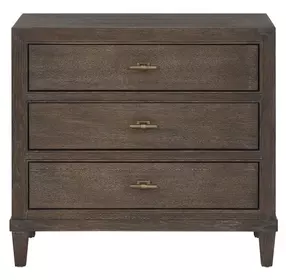 Montclair Cocoa 3 Drawer Nightstand with USB Charging