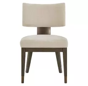 Montclair Silken Fog Upholstered Klismos Back Side Chair Set of 2