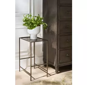 Ashford Smoked Gold Rectangular Side Table