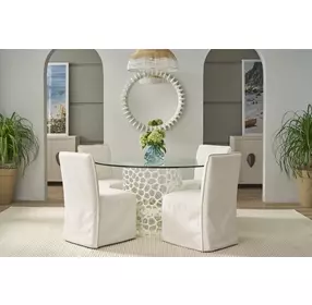 Oasis Nomad Snow Performance Fabric Mainsail Side Chair