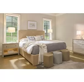 Azure Abaca Woven King Panel Bed