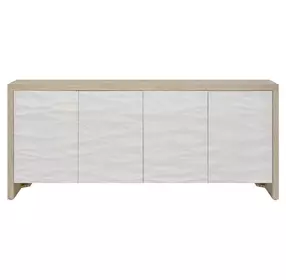 Azure Dockside and White Wave 4 Door Credenza