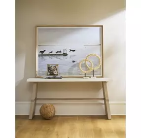 Oasis Dockside and Shoreline Concrete Top Rectangular Console Table