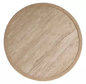 Oasis Abaca and Travertine Occasional Table Set