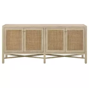 Oasis Dockside Woven Cane 4 Door Credenza