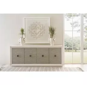 Azure Shoreline 4 Door Seascape Credenza