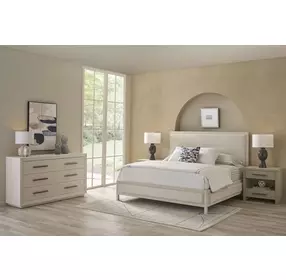 Azure Seascape 2 Drawer Nightstand with USB Charging