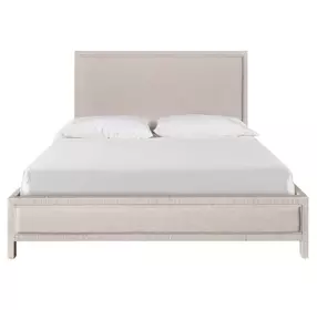 Oasis Nomad Snow Performance Fabric Tidal Upholstered Panel Bedroom Set