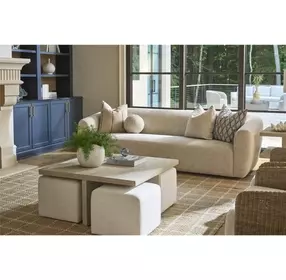 Oasis Dockside Square Cocktail Table with Ottoman