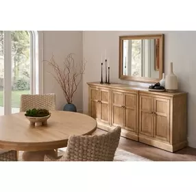 Birchaven Brindle 6 Door Credenza with LED