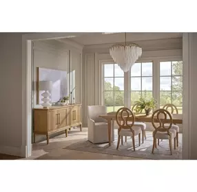 Oakmere Natural 110" Extendable Rectangular Dining Table