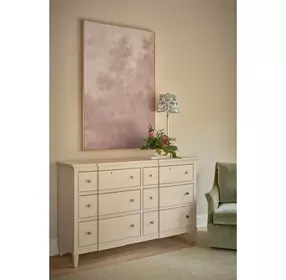 Oakmere Taupe 6 Drawer Dresser
