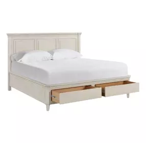 Birchaven Taupe King Storage Panel Bed