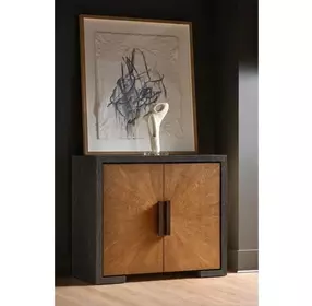 Modern Veil and Mist 2 Door Hall Chest