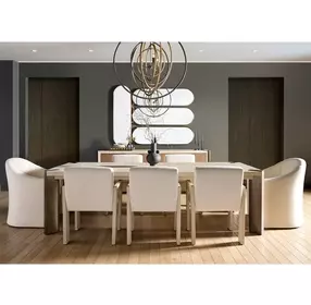 Modern Beige and Mist Upholstered Arm Chair
