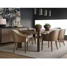 Evermont Haze and Smoked Gold Dining Room Set