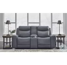 Mindanao Steel Power Reclining Console Loveseat