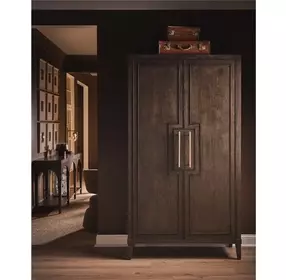 Realm Brown 2 Door Wardrobe with LED