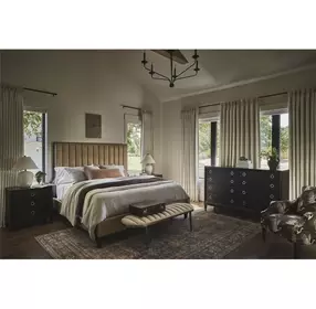 Realm Brown 3 Drawer Nightstand with USB Charging