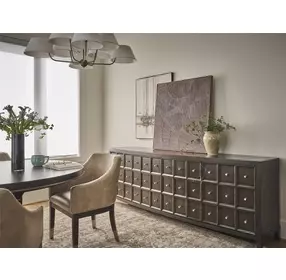 Realm Brown 4 Door Credenza