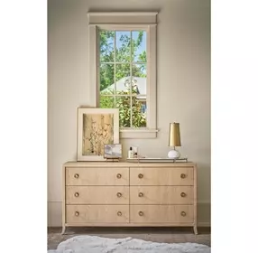 Elegance Brown 6 Drawer Dresser