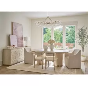 Elegance Brown and Paloma 4 Door Credenza