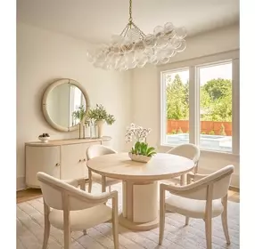Elegance Cream Upholstered Arm Chair