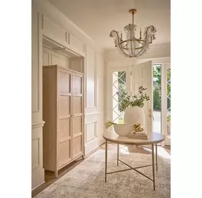 Elegance Brown 2 Door Wardrobe with LED