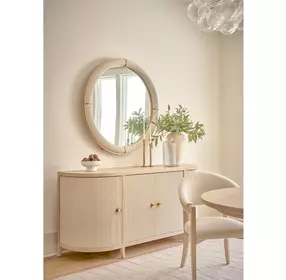 Elegance Brown 4 Door Credenza