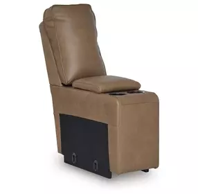 Silverbrooke Caramel Leather Console with Storage