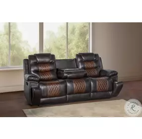Nikko Brown Dual Reclining Living Room Set