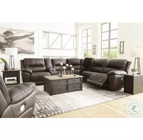 Dunleith Chocolate Zero Wall Recliner With Power Headrest