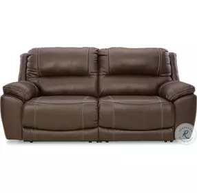 Dunleith Chocolate Modular Power Reclining Loveseat