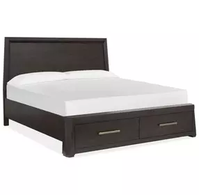 Bellamy Coffee Bean California King Storage Panel Bed