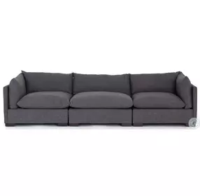 Westwood Bennett Charcoal Performance Fabric Modular Sofa