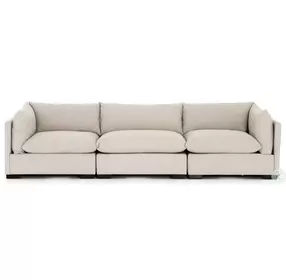 Westwood Bennett Espresso And Moon Performance Fabric Modular Sofa
