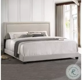 Zion Fog King Upholstered Panel Bed