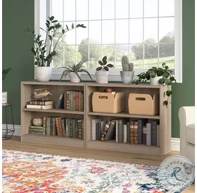 Universal Ash Gray Small 2 Shelf Bookcase Set of 2