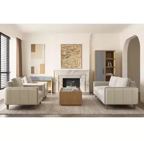 Artisan Barret Beige Upholstered Lounge Chair