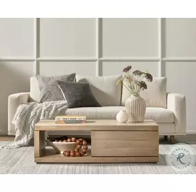 Dom Bonnell Ivory 87" Sofa