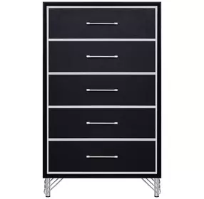 Ava Ebony 5 Drawer Chest