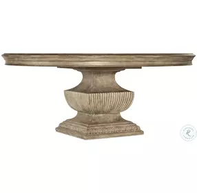 Castella Mid Tone Brown 72" Round Urn Dining Room Set